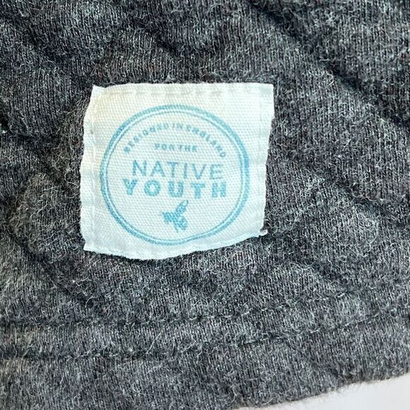 Native Youth Quilted Jersey Tee -Charcoal and Gray -
Size XL - Preloved - Picture 6 of 14